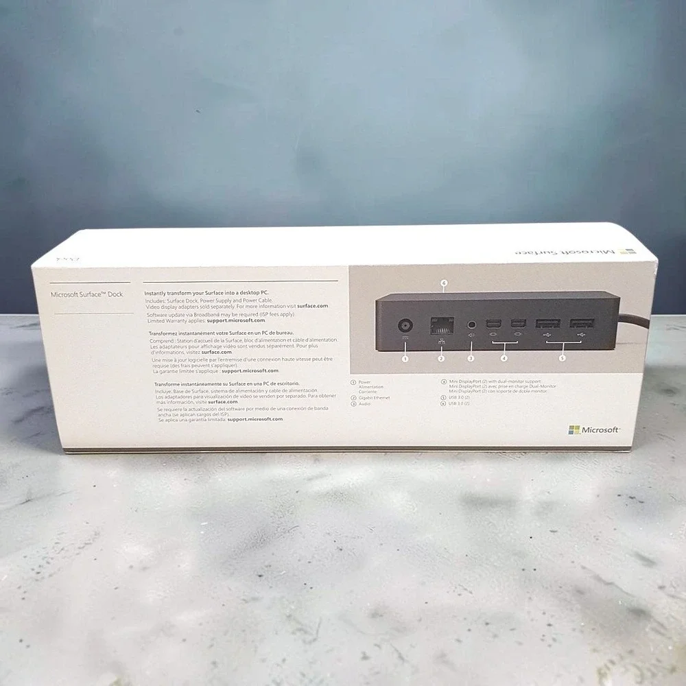 Microsoft Surface Dock Model 1661 Docking Station Dual Mini DP USB 3.0 Boxed